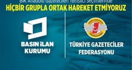HİÇBİR GRUPLA ORTAK HAREKET ETMİYORUZ 
