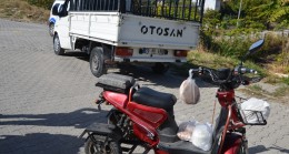 Elektrikli Bisiklet Ticari Araca Çarptı 1 Yaralı