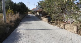 Sarnıç’ta Kilit Parke Taş Döşeme Çalışmaları Sürüyor