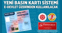 YENİ BASIN KARTI SİSTEMİ E-DEVLET ÜZERİNDEN KULLANILACAK