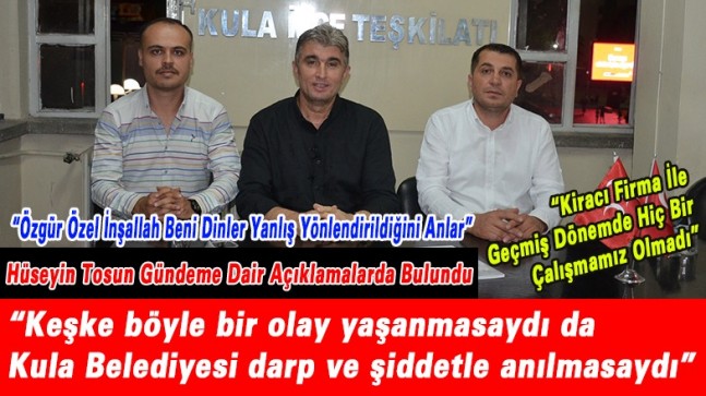 Sayın Özgür Özel Hatalı Konuşuyor