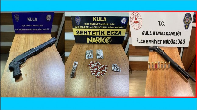 Silah ve uyuşturucu ele geçirildi