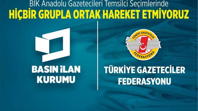 HİÇBİR GRUPLA ORTAK HAREKET ETMİYORUZ 