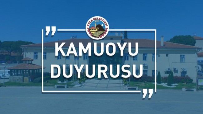 KAMUOYUNA ÖNEMLİ DUYURU