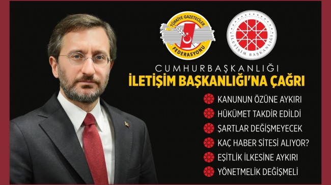TGF’DEN İLETİŞİM BAŞKANLIĞI’NA ÇAĞRI